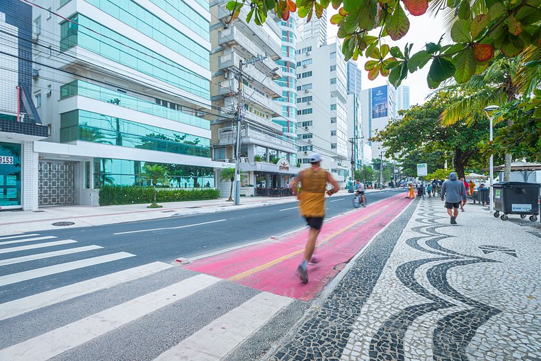 GRJA032- Tranquilidade na Av. Atlântica com 4Q+3WC